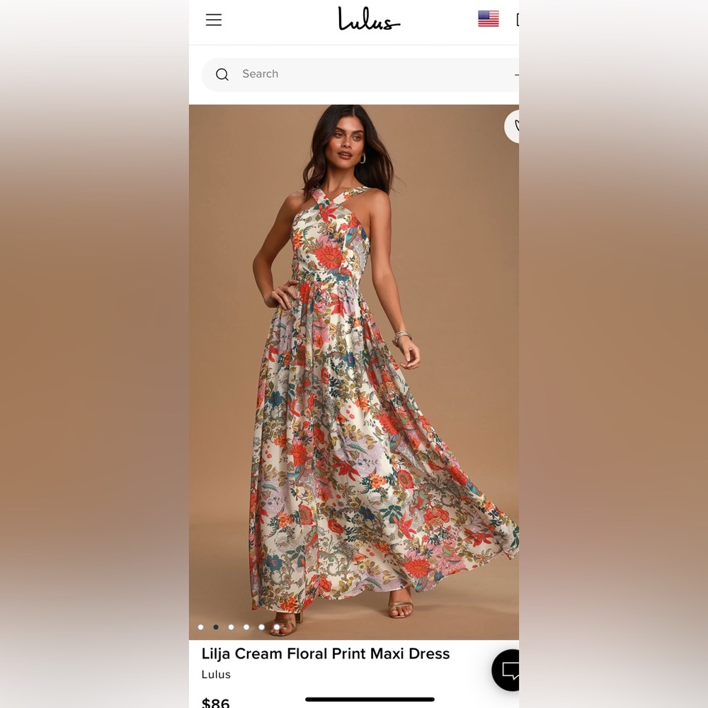 Lulu’s Floral Print Maxi dress